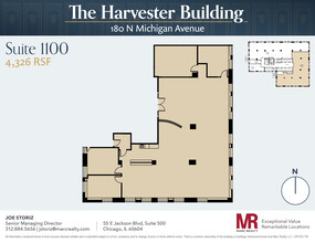 180 N Michigan Ave, Chicago, IL à louer Plan d’étage– Image 1 sur 11