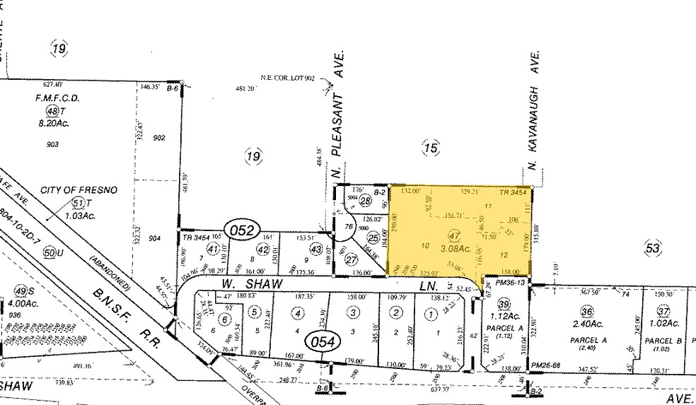 2540 W Shaw Ln, Fresno, CA à louer - Plan cadastral – Image 3 sur 7