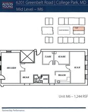 6201 Greenbelt Rd, College Park, MD à louer Plan d’étage– Image 1 sur 1