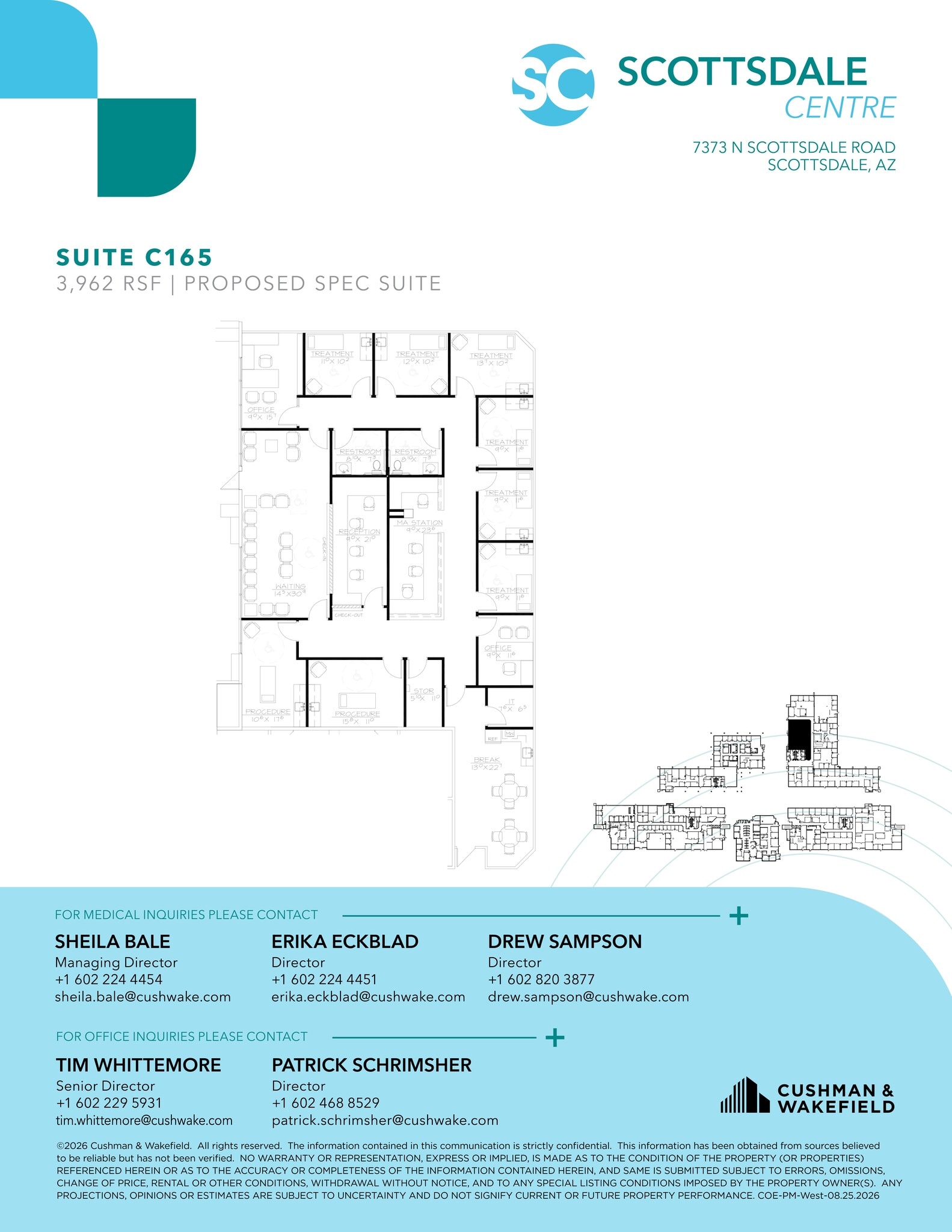 7373 N Scottsdale Rd, Scottsdale, AZ à louer Plan de site– Image 1 sur 1
