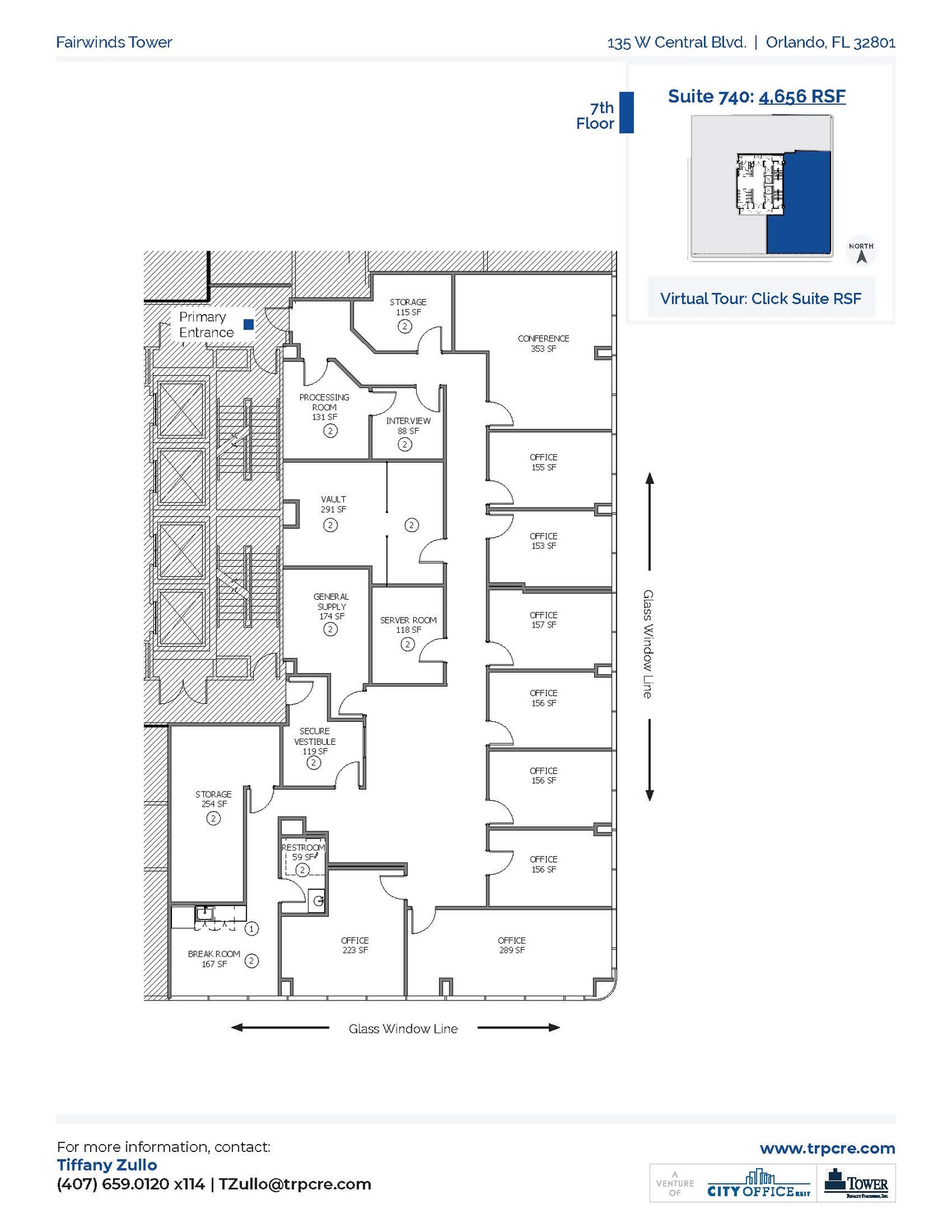 135 W Central Blvd, Orlando, FL à louer Plan d’étage– Image 1 sur 1