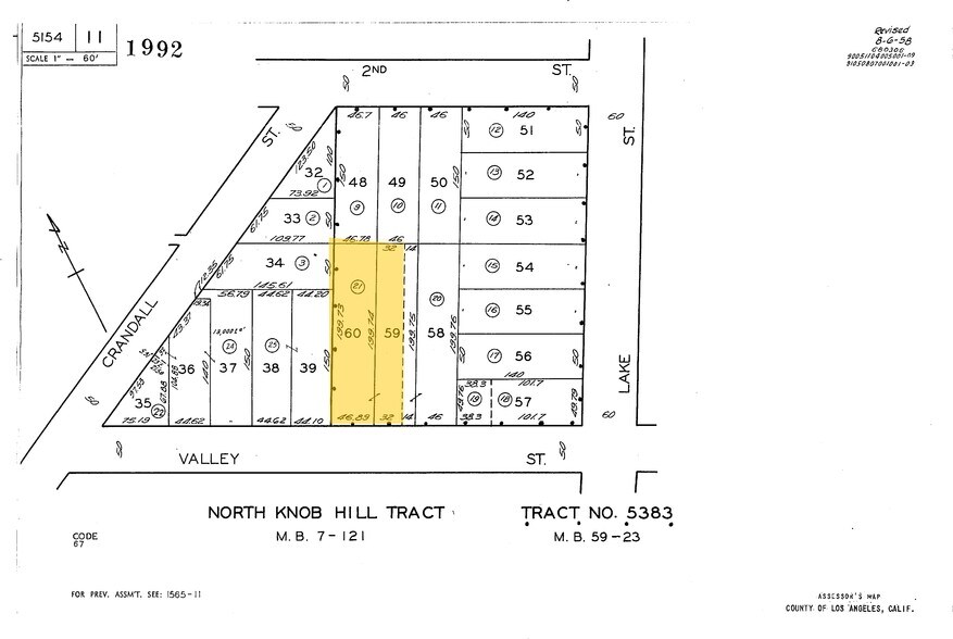 2227 Valley St, Los Angeles, CA à vendre - Plan cadastral – Image 3 sur 16
