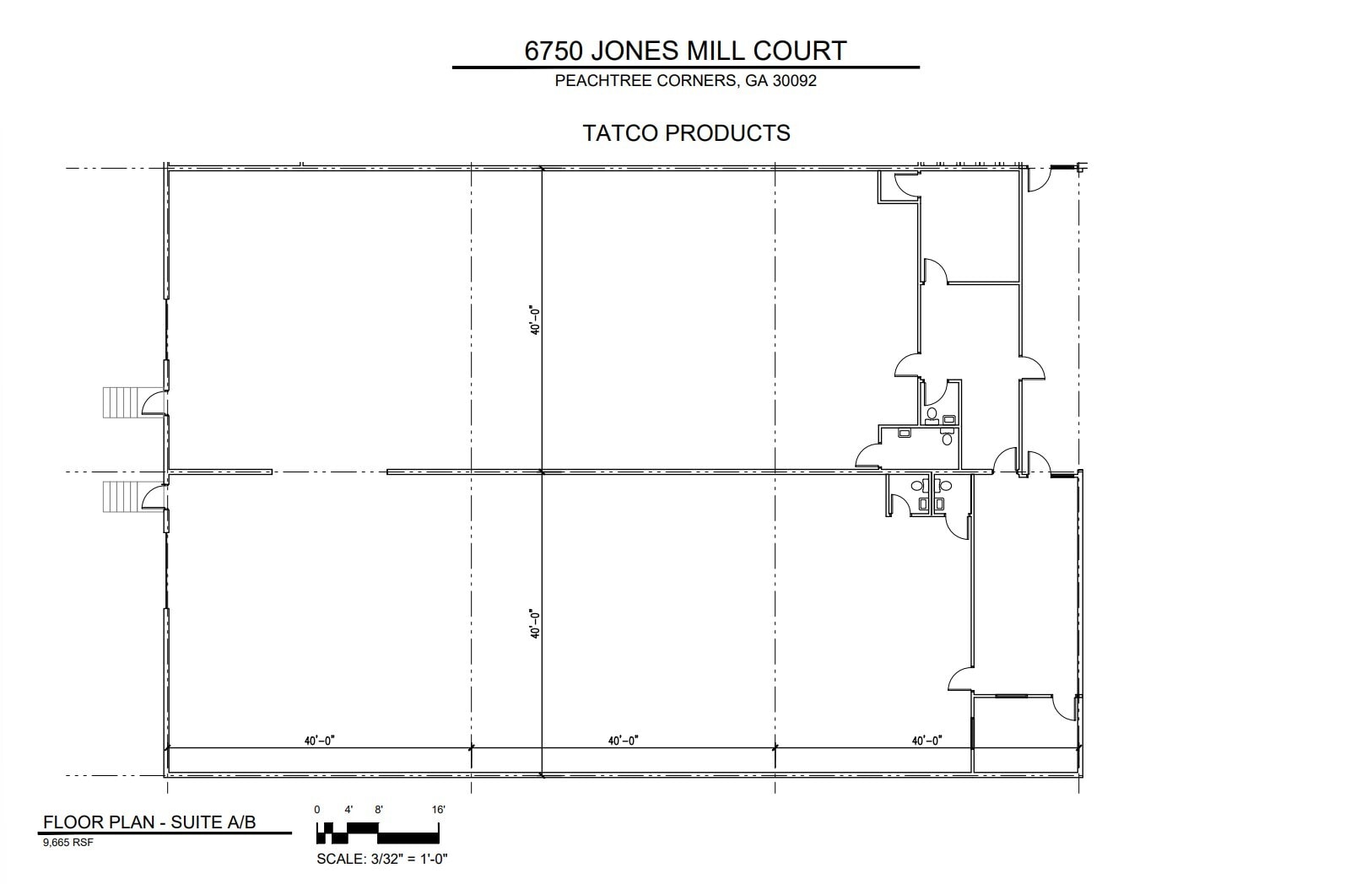 6690 Jones Mill Ct, Norcross, GA à louer Plan d’étage– Image 1 sur 1