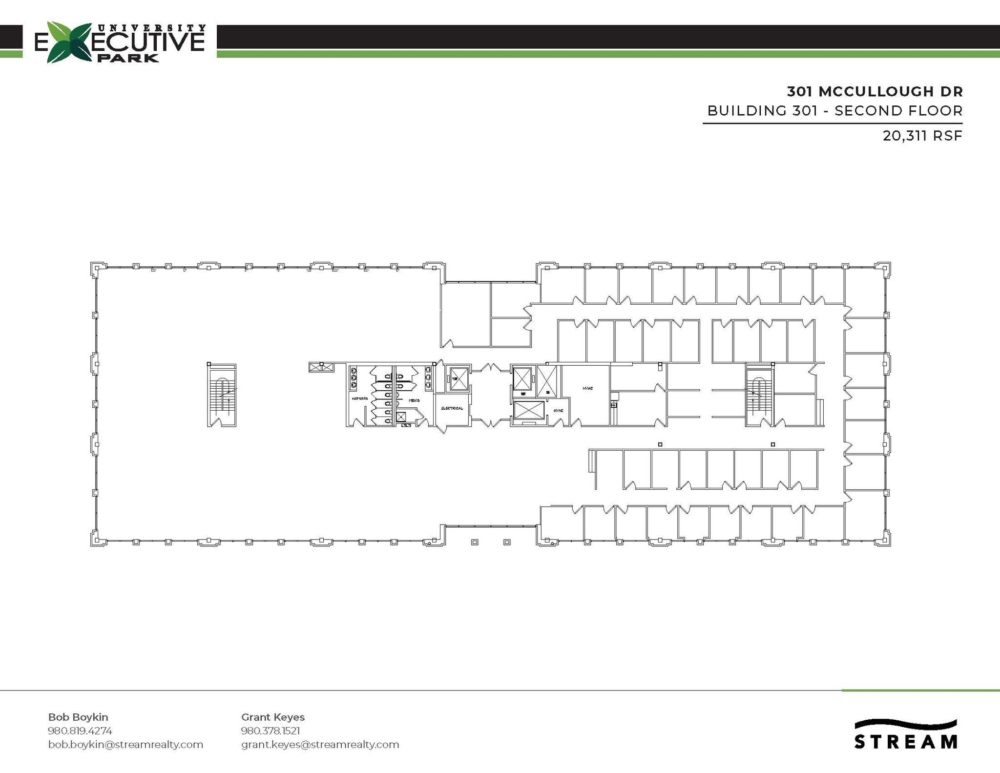 301 McCullough Dr, Charlotte, NC à louer Plan d’étage– Image 1 sur 1