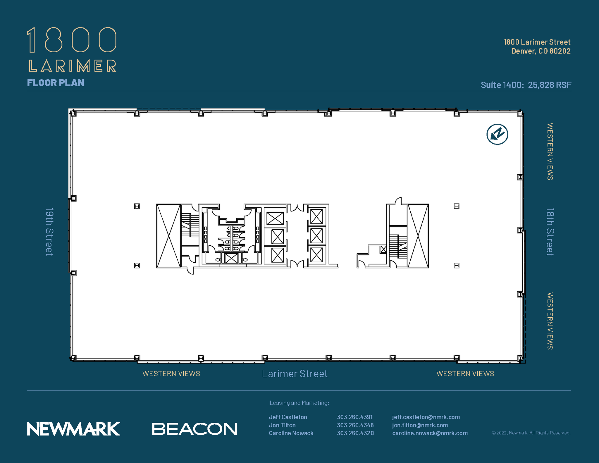 1800 Larimer St, Denver, CO à louer Plan d’étage– Image 1 sur 1