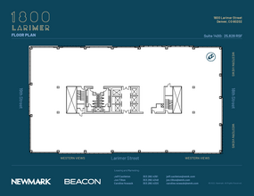 1800 Larimer St, Denver, CO à louer Plan d’étage– Image 1 sur 1