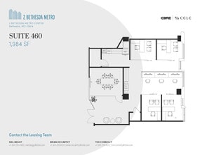 2 Bethesda Metro Ctr, Bethesda, MD à louer Plan d’étage– Image 1 sur 11