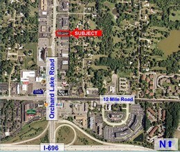 28230 Orchard Lake Rd, Farmington Hills, MI - VUE AÉRIENNE vue de carte