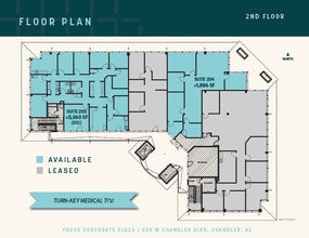 555 W Chandler Blvd, Chandler, AZ à louer Plan d’étage– Image 2 sur 2