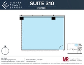 11 E Adams St, Chicago, IL à louer Plan d’étage– Image 1 sur 1
