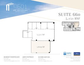 4601 Dtc Blvd, Denver, CO à louer Plan d’étage– Image 2 sur 2