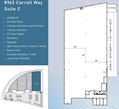 8963 Carroll Way, San Diego, CA à louer Plan d’étage– Image 2 sur 2