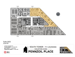711 Louisiana St, Houston, TX à louer Plan d’étage– Image 1 sur 1