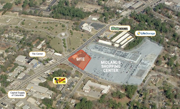 2638 Two Notch Rd, Columbia, SC à vendre - Aérien – Image 3 sur 3