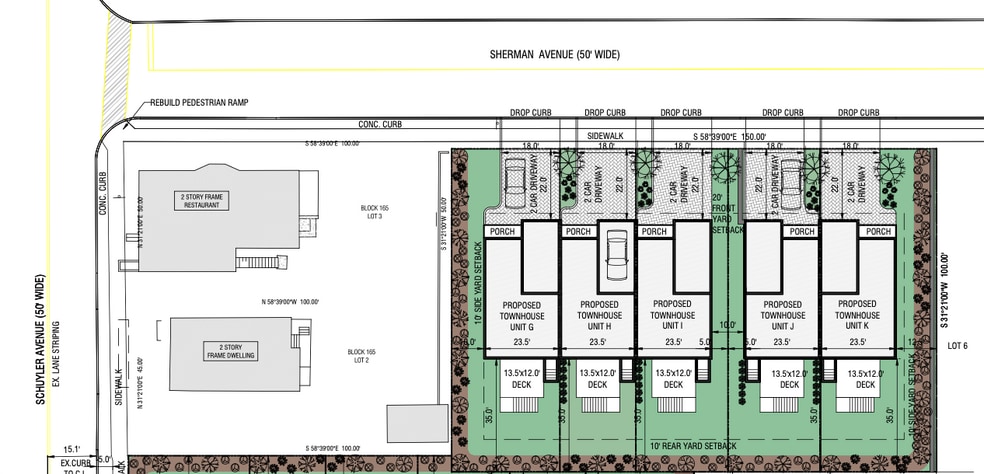 11-19 Sherman Ave, North Arlington, NJ à vendre - Plan de site – Image 2 sur 2
