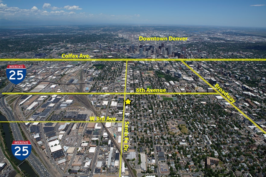466 Santa Fe Dr, Denver, CO à vendre - Aérien – Image 3 sur 19