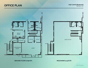 2757 Leonis Blvd, Vernon, CA à louer Plan d’étage– Image 2 sur 3