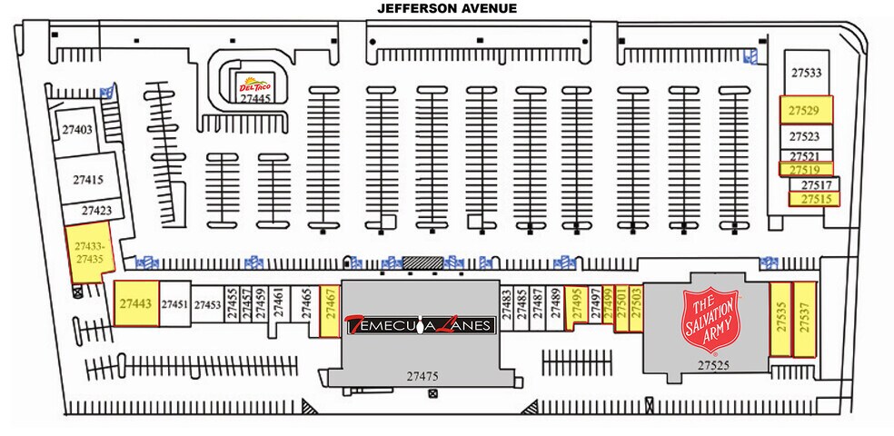 27415-27535 Jefferson Ave, Temecula, CA à louer - Plan de site – Image 2 sur 13
