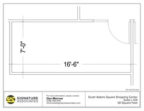 725 S Adams Rd, Birmingham, MI à louer Plan d’étage– Image 1 sur 1