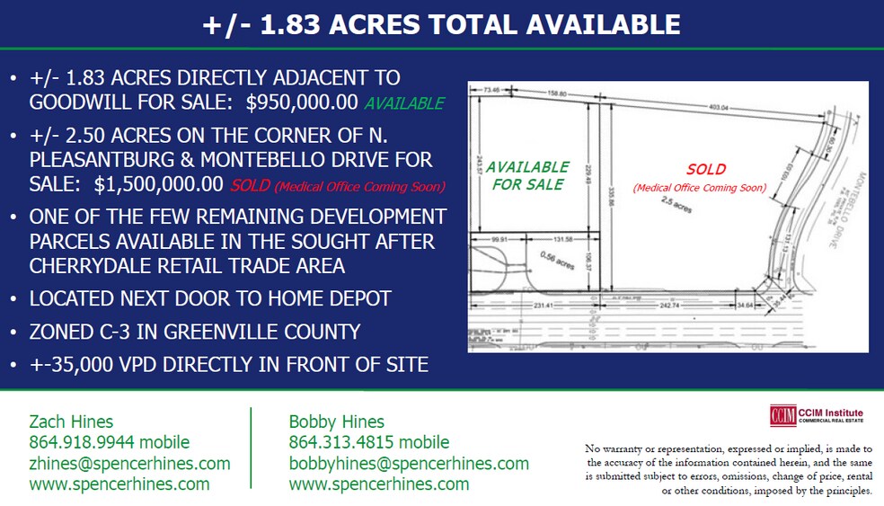 2500 N Pleasantburg Dr, Greenville, SC à vendre - Photo de l’immeuble – Image 3 sur 8