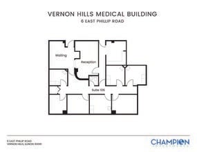 6 E Phillip Rd, Vernon Hills, IL à louer Plan d’étage– Image 1 sur 1