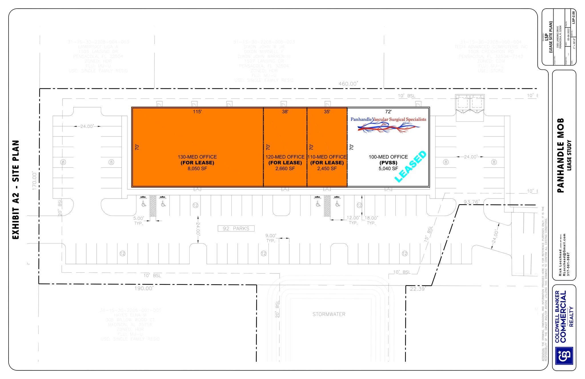 1501 Lansing Dr, Pensacola, FL à louer Plan de site– Image 1 sur 1