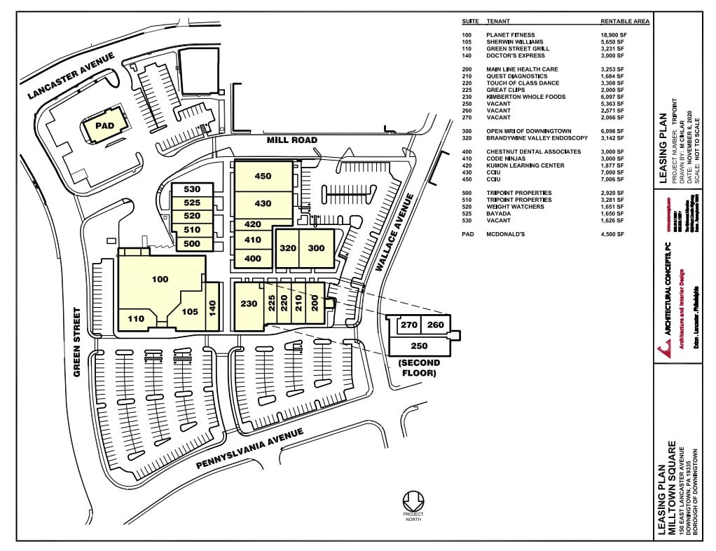 150 E Pennsylvania Ave, Downingtown, PA à louer Plan de site– Image 1 sur 1