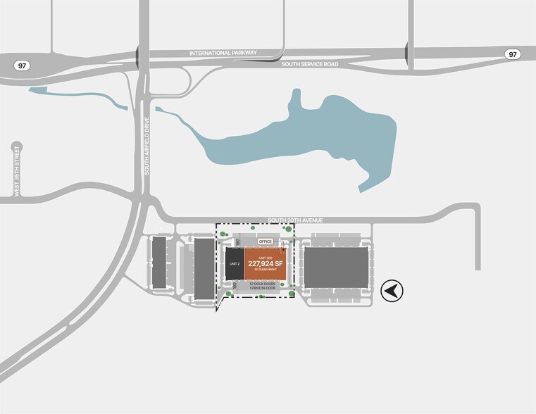 3801 S 20th Ave, Dfw Airport, TX à louer - Plan de site – Image 3 sur 10