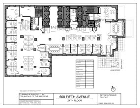 500 Fifth Ave, New York, NY à louer Plan d’étage– Image 2 sur 5