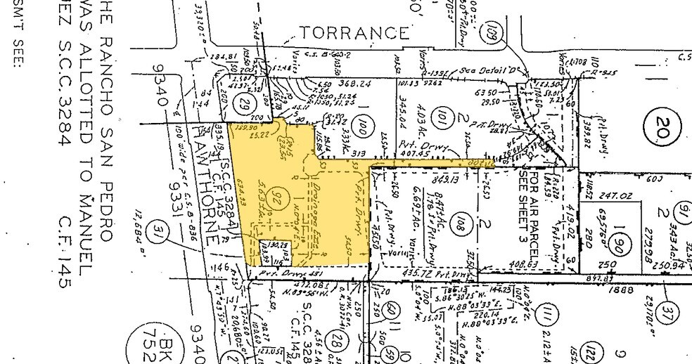 21250 hawthorne Blvd, Torrance, CA à louer - Plan cadastral – Image 2 sur 16