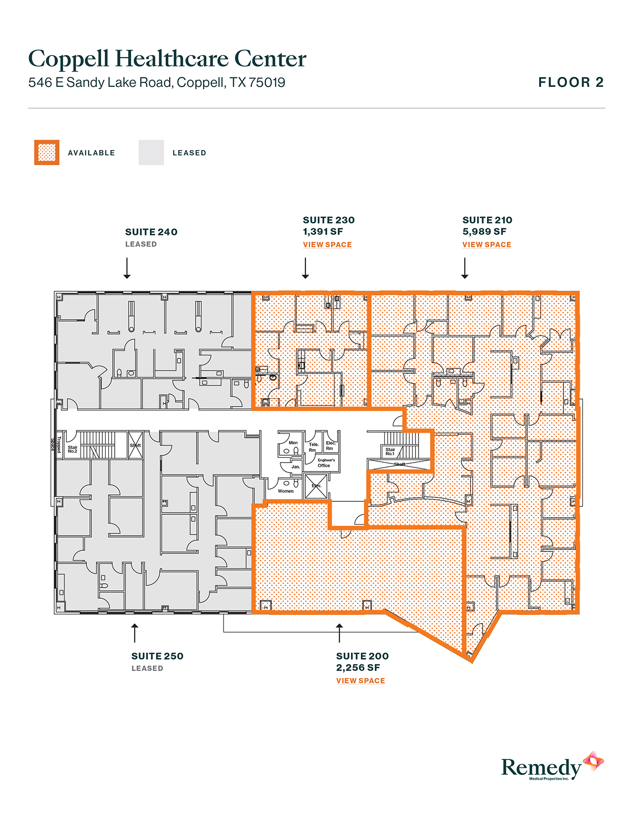 546 E Sandy Lake Rd, Coppell, TX à louer Plan d’étage– Image 1 sur 1