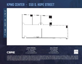 550 S Hope St, Los Angeles, CA à louer Plan d’étage– Image 1 sur 1