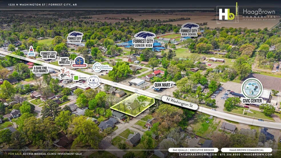 1220 N Washington St, Forrest City, AR à vendre - Aérien – Image 2 sur 4