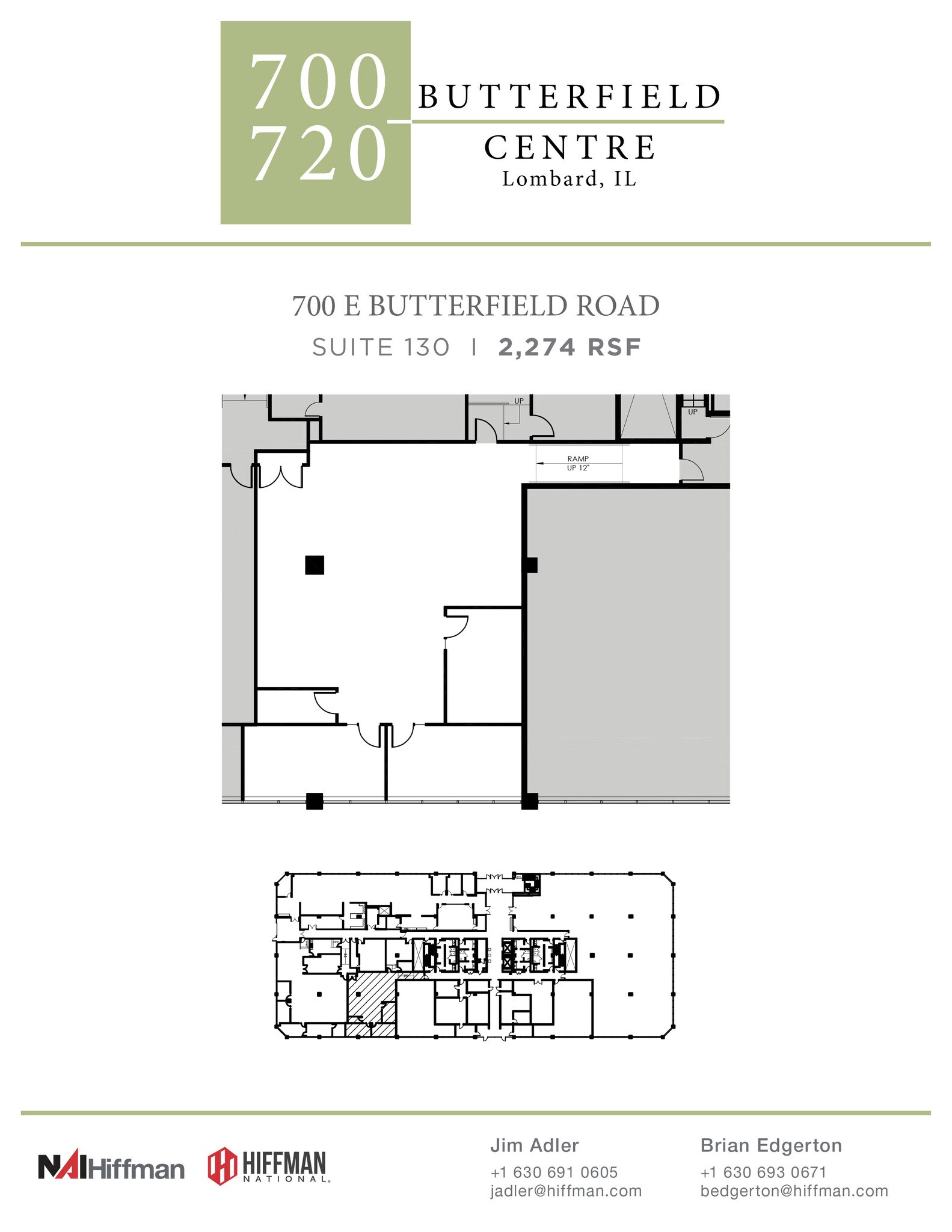 700 E Butterfield Rd, Lombard, IL à louer Plan d’étage– Image 1 sur 1