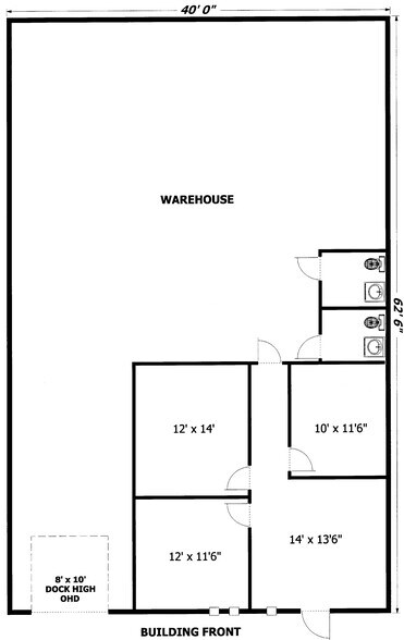 584-594 Griffith Rd, Charlotte, NC à louer - Plan d’étage – Image 3 sur 4