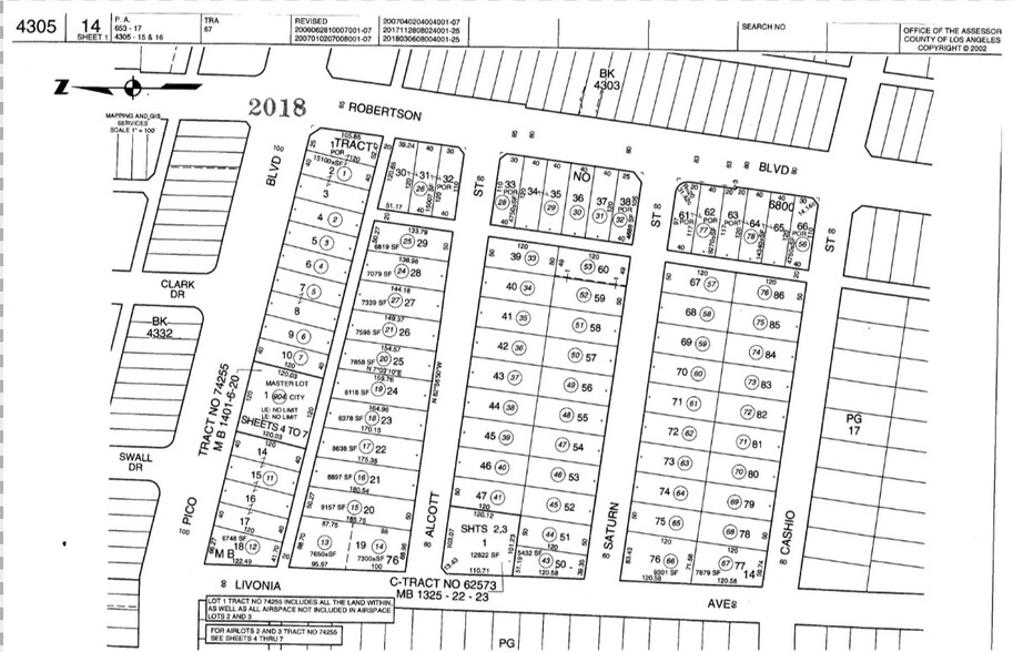 1425 S Robertson Blvd, Los Angeles, CA à louer - Plan cadastral – Image 3 sur 3