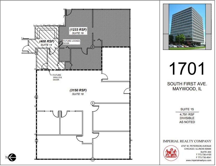 1701 S 1st Ave, Maywood, IL à louer Plan d’étage– Image 1 sur 8