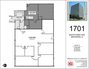 1701 S 1st Ave, Maywood, IL à louer Plan d’étage– Image 1 sur 8