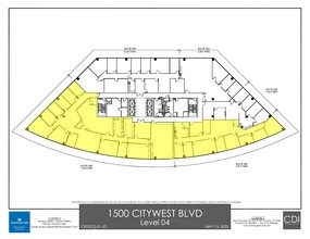 1500 Citywest Blvd, Houston, TX à louer Plan d’étage– Image 1 sur 1