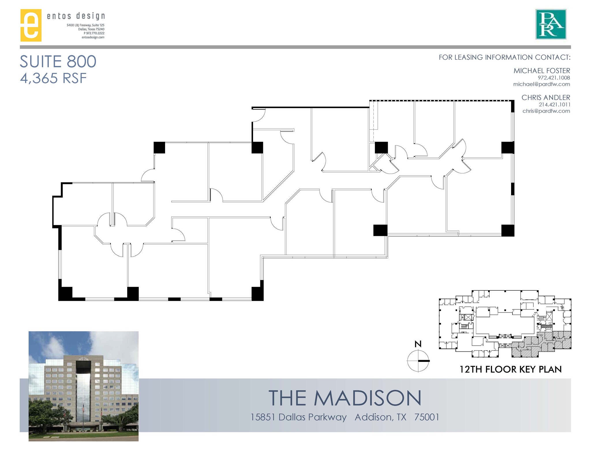 15851 Dallas Pkwy, Addison, TX à louer Plan d’étage– Image 1 sur 1