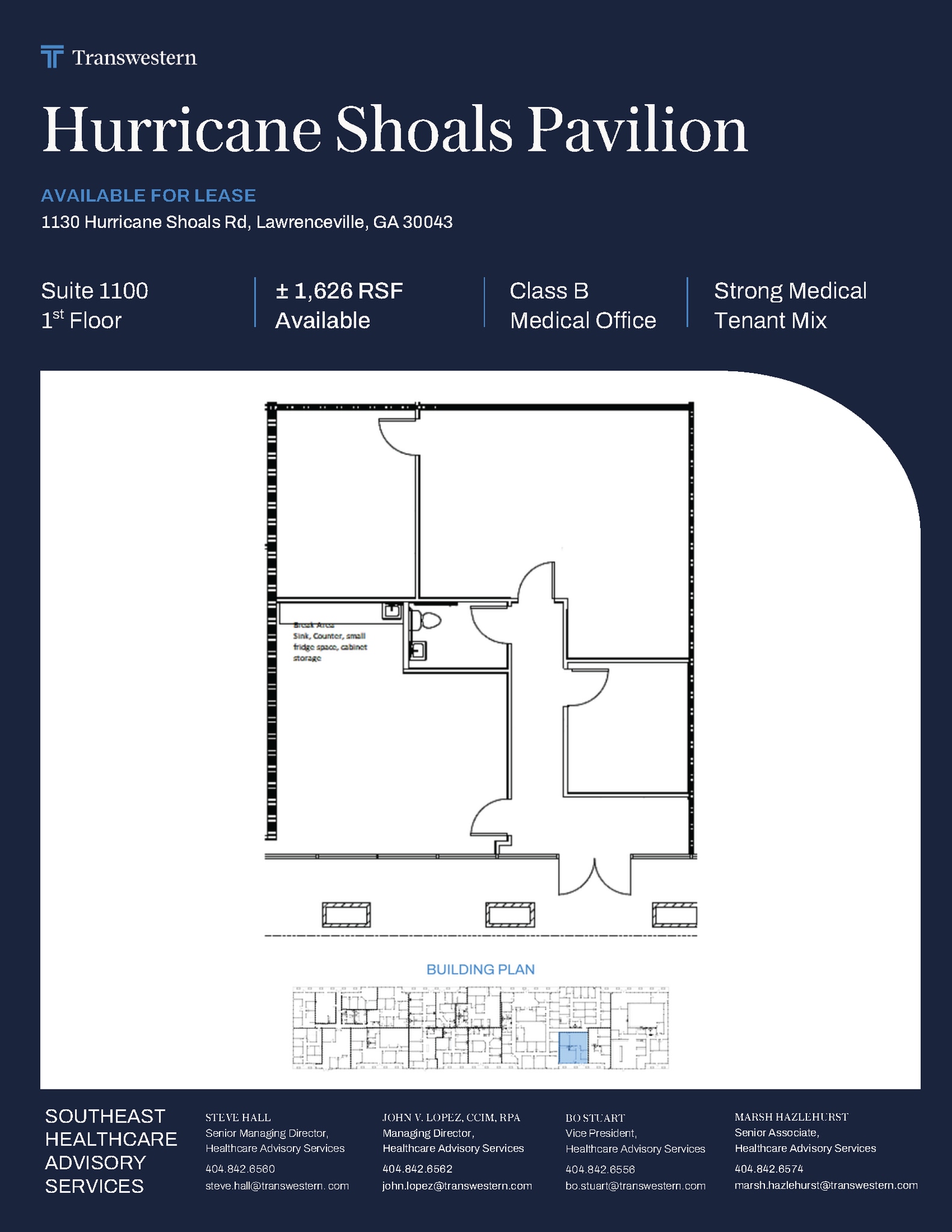 1130 Hurricane Shoals Rd, Lawrenceville, GA à louer Plan d’étage– Image 1 sur 1