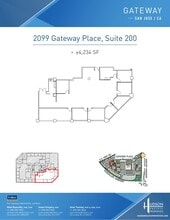 2033 Gateway Pl, San Jose, CA à louer Plan d’étage– Image 1 sur 1