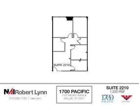 1700 Pacific Ave, Dallas, TX à louer Plan d’étage– Image 1 sur 2