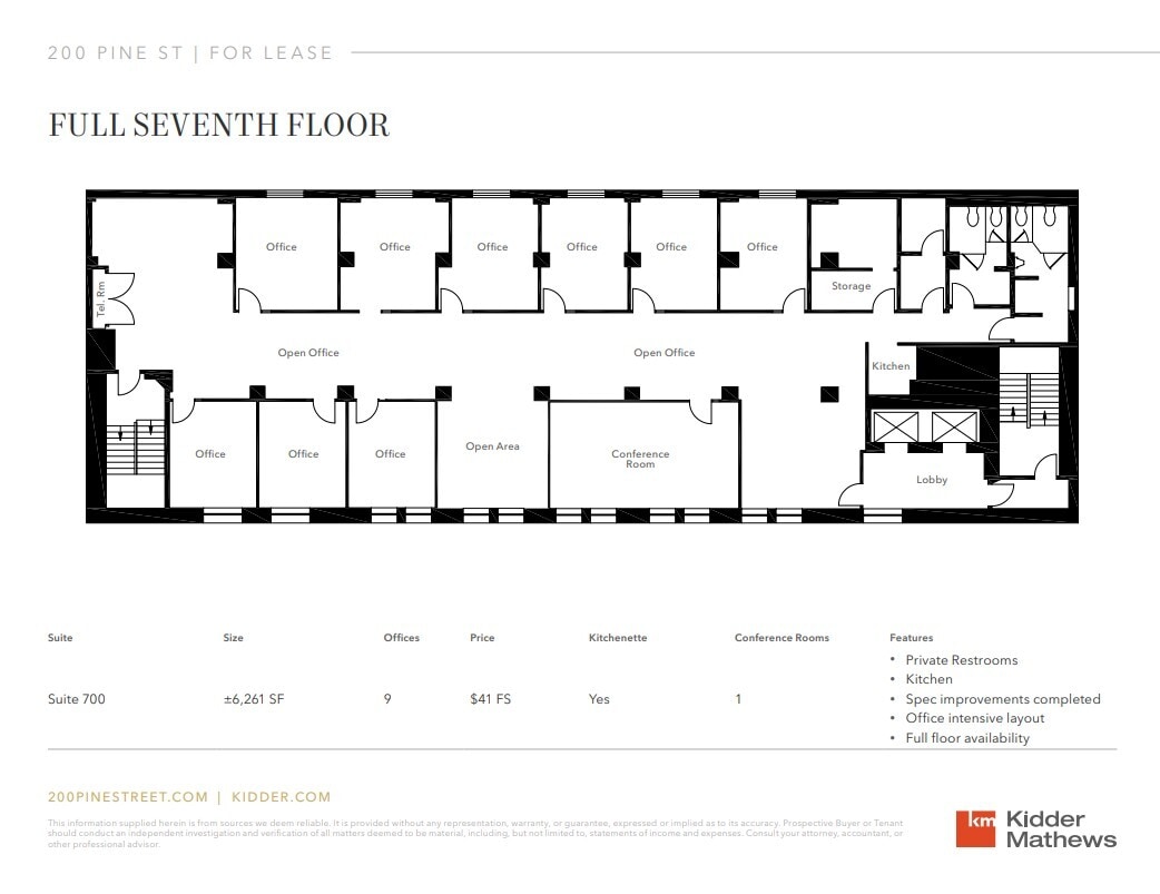 200-216 Pine St, San Francisco, CA à louer Plan d’étage– Image 1 sur 1