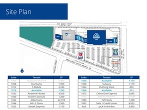 1008-1092 W Kern, Taft, CA à louer Plan d’étage– Image 1 sur 1