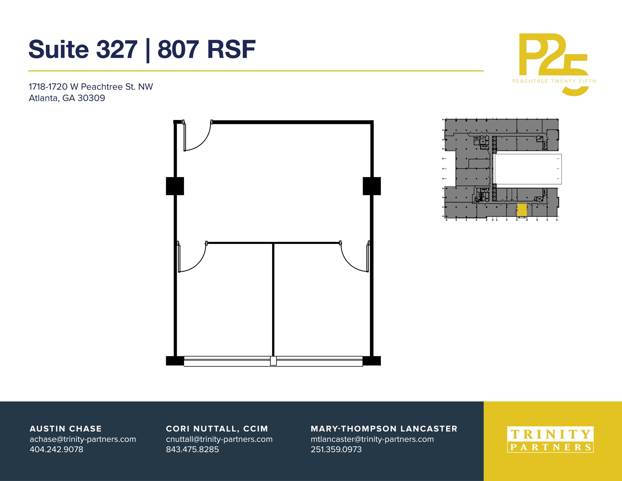 1718-1720 NW Peachtree St, Atlanta, GA à louer Plan de site– Image 1 sur 1