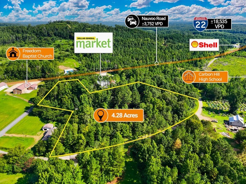 adj. to 1624 Nauvoo Road, Carbon Hill, AL à vendre - Photo de l’immeuble – Image 2 sur 5