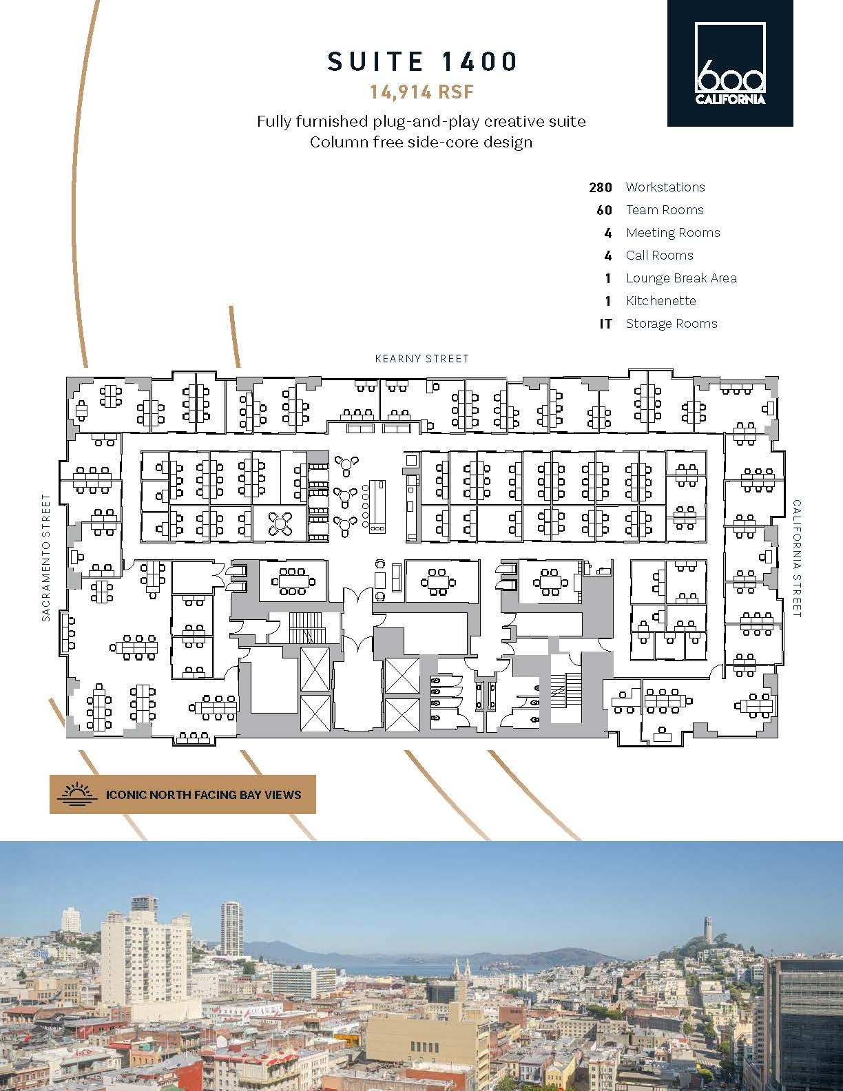 600 California St, San Francisco, CA à louer Plan d’étage– Image 1 sur 1