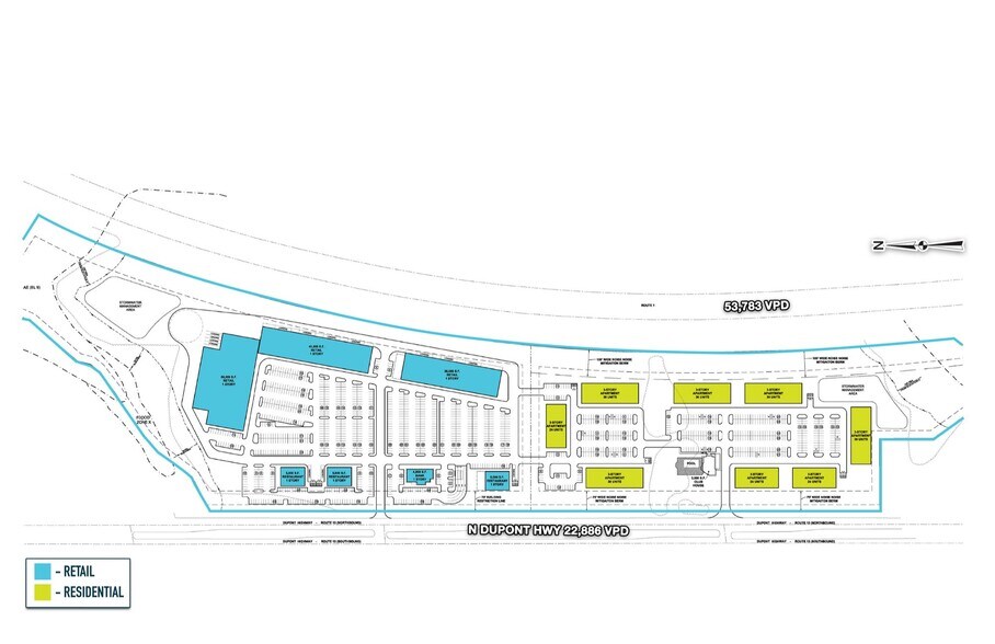 N Dupont Hwy, Cheswold, DE à louer - Plan de site – Image 2 sur 2