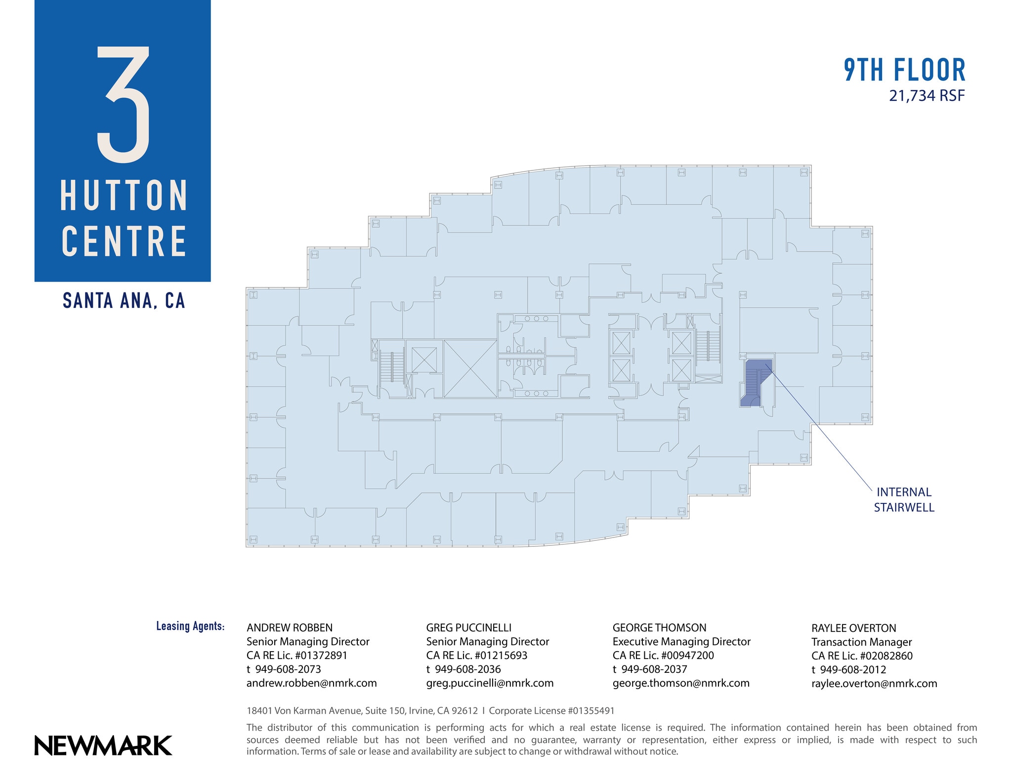 3 Hutton Centre Dr, Santa Ana, CA à louer Plan d’étage– Image 1 sur 2